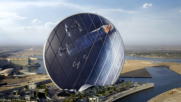Giant Starkiller base installation shows The Force is Strong in Abu Dhabi